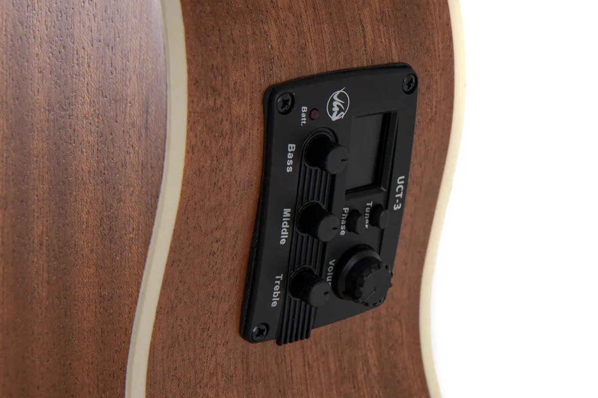 VGS Manoa Kaleo K-BS-CE Ukebass, Pickup, Cutaway, inkl. Gigbag